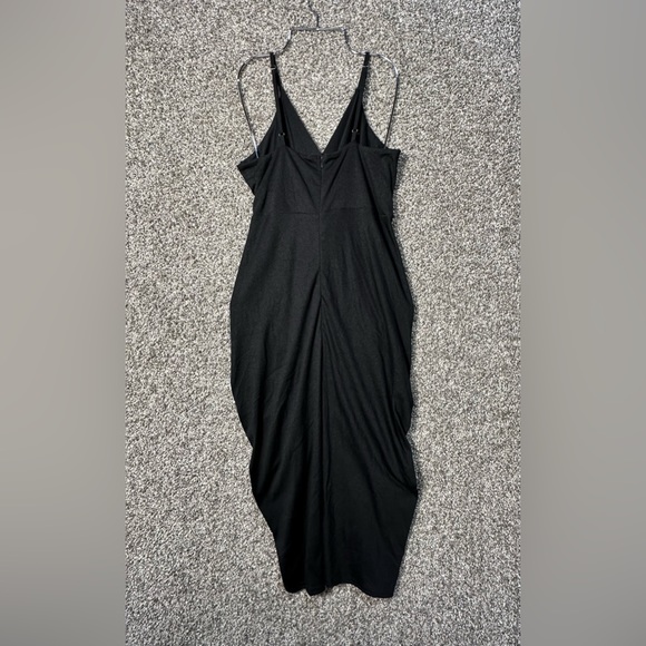 NWOT Spaghetti Strap Ruched Midi Dress Size Medium - Picture 3 of 5